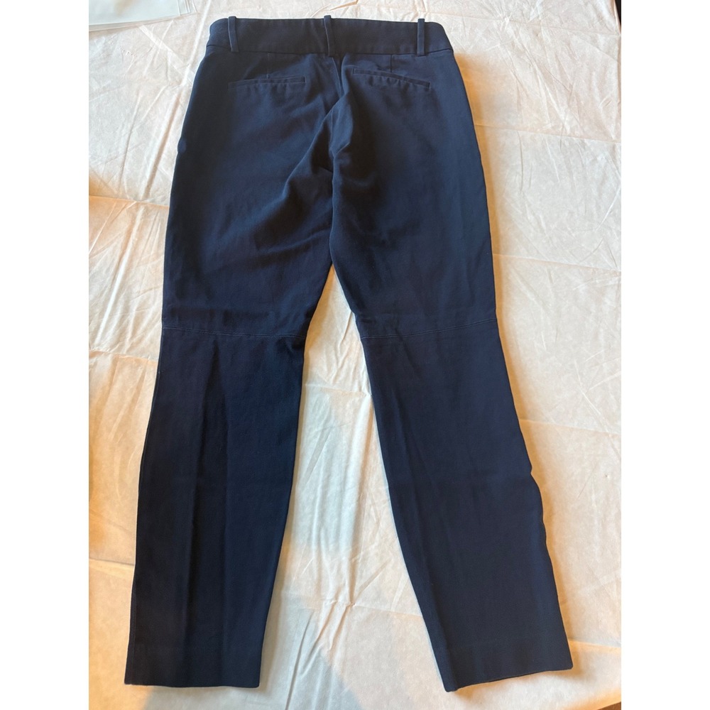 J.Crew Womens Minnie Pants Size 0 Navy Blue Career Office Work Stretch Cropped - Picture 2 of 7